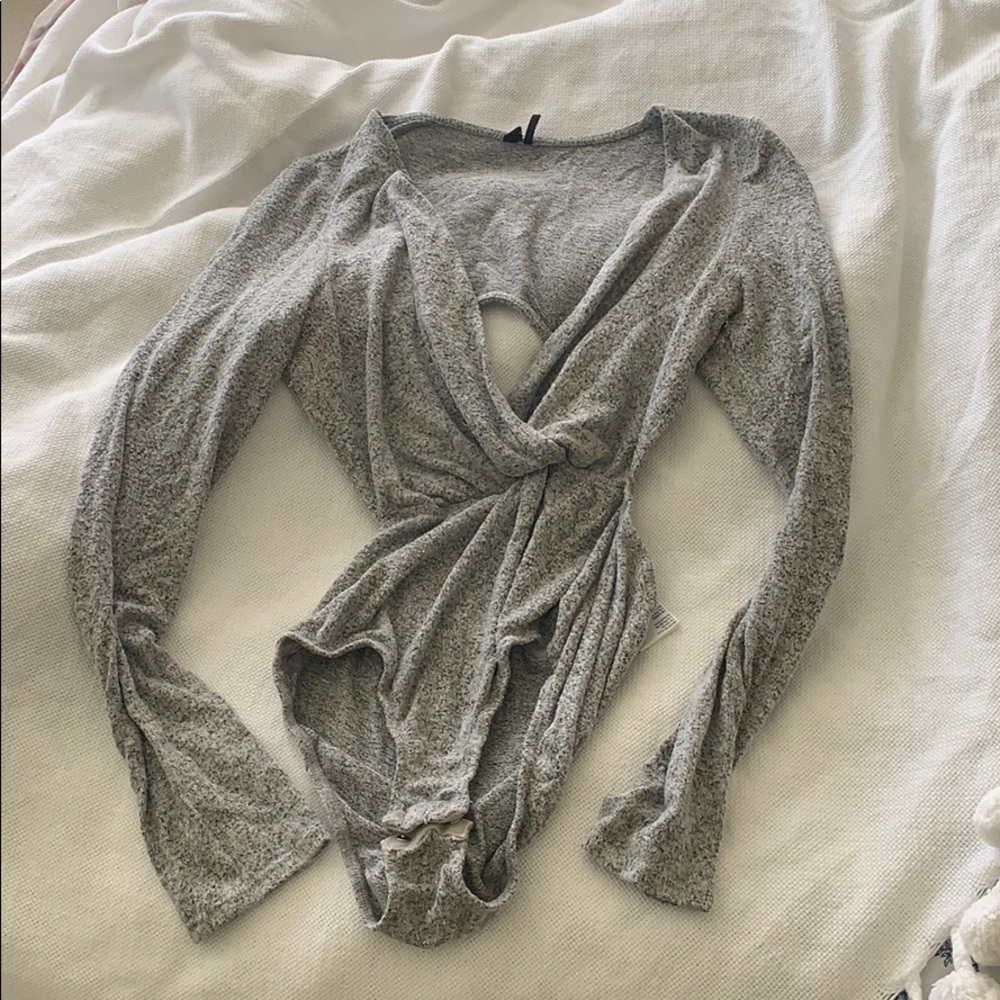 Open back soft bodysuit